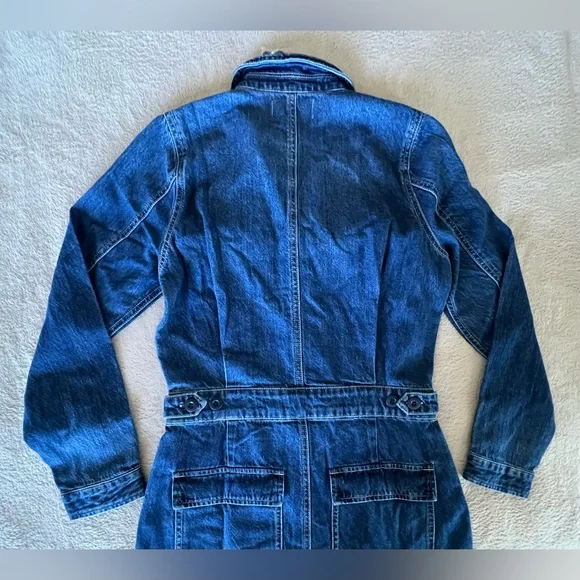 NWT Madewell Utility Coveralls Blue Denim - Picture 12 of 14